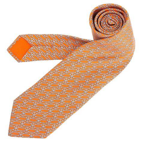 hermes orange necktie|used hermes ties for sale.